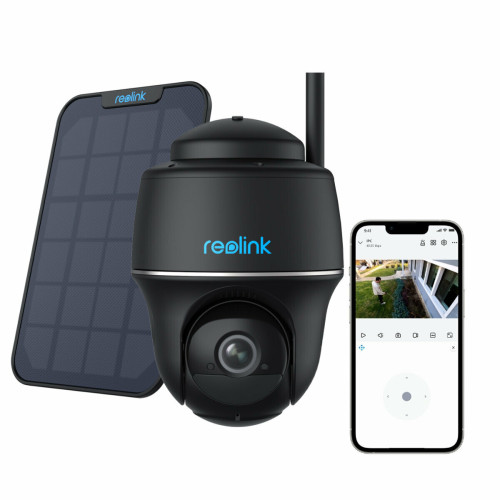 Caméra de surveillance connectée Reolink Reolink Caméra de Sécurité 4MP 2.4/5 GHz WiFi Batterie,Pan/Tilt,Vision Nocturne,Détection Humaine,Noir