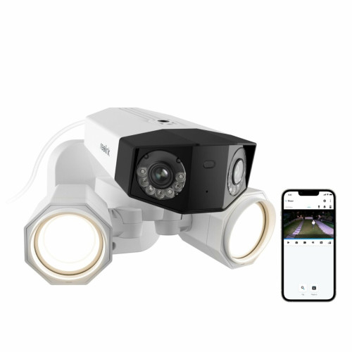 Reolink - Reolink Caméra de Sécurité 8MP PoE Projecteur filaire,Double Objectif,Panorama à 180°,Détection intelligente Reolink  - Double camera