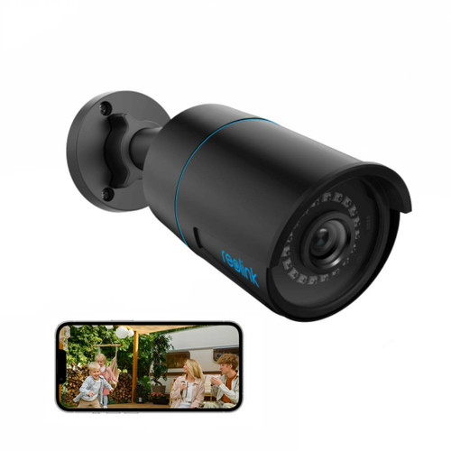 Reolink - Reolink 5MP Caméra Surveillance Extérieure PoE, Détection Personne/Véhicule, Vision Nocturne IR, Support Audio, Etanche IP66, Time Lapse,Noir Reolink  - Caméra de surveillance connectée