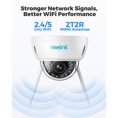 Reolink - 5MP Caméra Surveillance Extérieure WiFi sans Fil - RLC-542WA - Caméra IP avec Zoom Optique 5X, Vision Nocturne 30m, Anti-vandalisme IK10 - Camera IP WIFI
