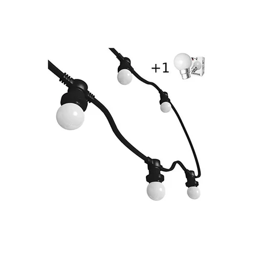 Revenergie - Guirlande Guinguette 10m 20 ampoules blanches B22 chainable  plus  cable d'alimentation Revenergie  - Guirlandes lumineuses