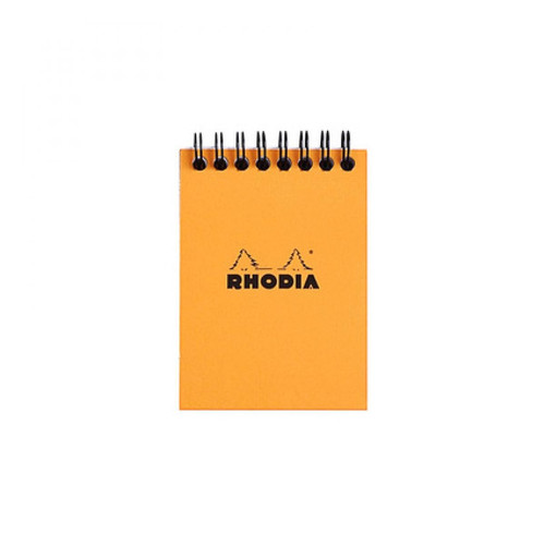 Rhodia - RHODIA Bloc spiralé, format A7, quadrillé 5x5, orange () Rhodia  - ASD