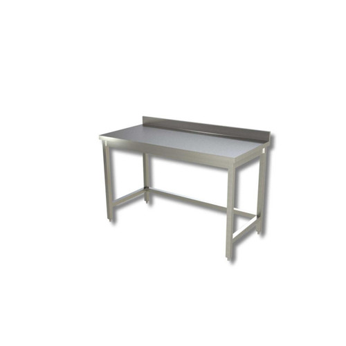 RISTOPRO - Table avec dosseret sans etagere - Ristopro - Inox AISI430 1100x700x850mm RISTOPRO  - Tables à manger