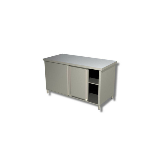 Boîte de rangement RISTOPRO Table sur armoire porte battante sans dosseret - Ristopro