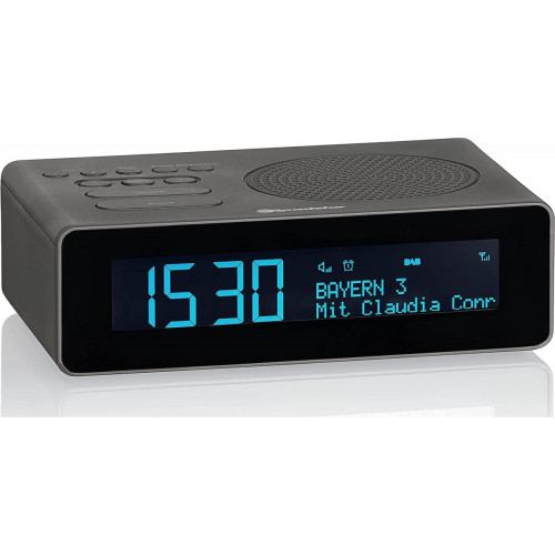 Roadstar - Radio réveil Dab+ avec écran LCD et double alarme noir - Roadstar