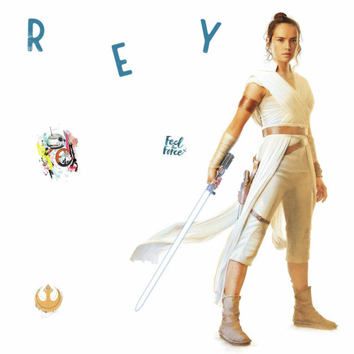 Décoration chambre enfant Roommates Stickers Géant Star Wars - modèle Rey L'Ascension de Skywalker