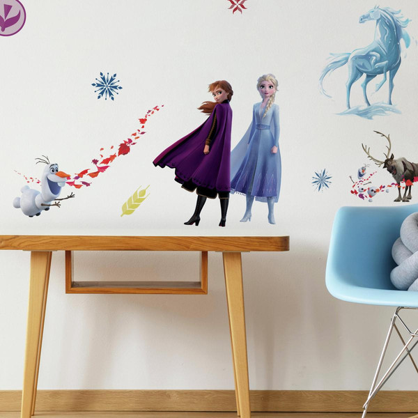 Décoration chambre enfant Roommates Stickers mural La Reine des Neiges 2 Disney Frozen