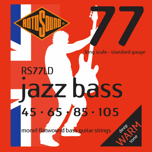 Rotosound - RS77LD Jazz Bass 77 Monel Flatwound 45/105 Rotosound Rotosound  - Rotosound
