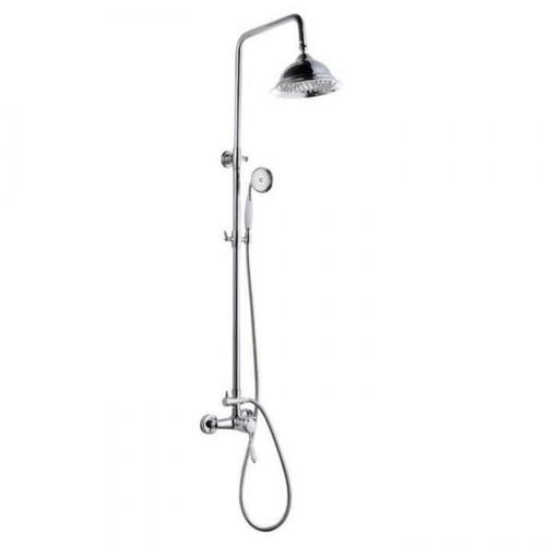 Rousseau - Colonne de douche avec robinet mitigeur mécanique Retro - Chromé - Colonne de douche