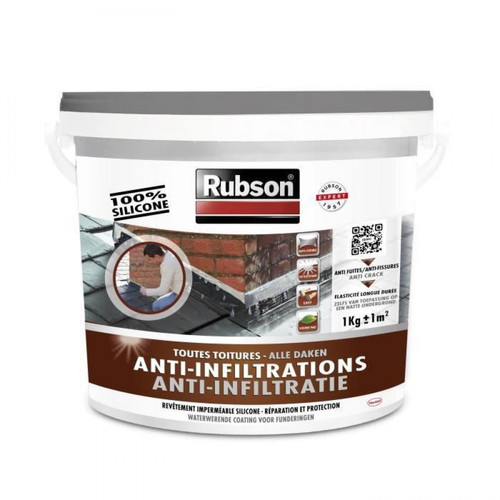 Rubson - RUBSON Anti-infiltrations Toutes Toitures Gris 1kg - Peinture & enduit rénovation