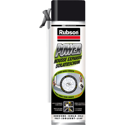 Rubson - mousse expansive - power rubson - 500ml - rubson 1450645 Rubson  - Mastic, silicone, joint Rubson
