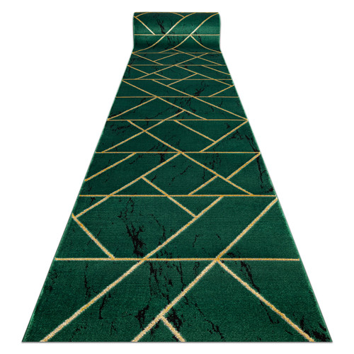 RUGSX - Tapis de couloir EMERALD exclusif 1012 glamour, élégant marbre, géométrique bouteille verte   or 70 cm 70x760 cm RUGSX  - Décoration