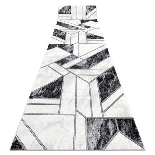 RUGSX - Tapis de couloir EMERALD exclusif 81953 glamour, élégant géométrique noir   argent  80 cm 80x330 cm RUGSX  - Maison