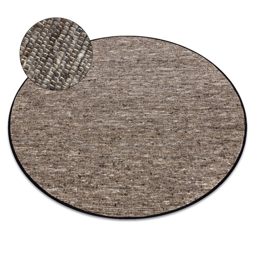 RUGSX - Tapis NEPAL 2100 cercle stone, grigio - laine, double face cercle 100 cm RUGSX  - Tapis Gris