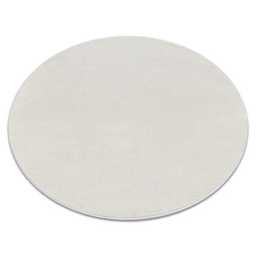 RUGSX - Tapis SOFTY cercle plaine couleur unie crème cercle 150 cm RUGSX - Décoration