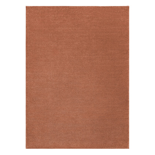 RUGSX Tapis SOFTY plaine couleur unie terre cuite 280x370 cm