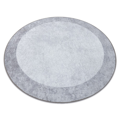 RUGSX - Tapis lavable MIRO 51648.802 cercle Marbre antidérapant - gris clair cercle 200 cm RUGSX  - Décoration