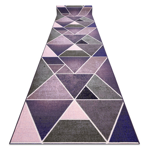 RUGSX - TAPIS DE COULOIR antidérapant TRIANGLES la gomme violet 57 cm 57x810 cm RUGSX  - Tapis triangle