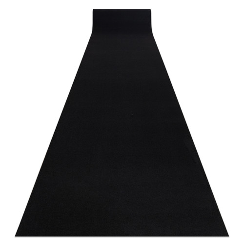 RUGSX - TAPIS DE COULOIR ANTIDÉRAPANT RUMBA couleur unique noir 100 cm 100x210 cm RUGSX  - Décoration Noir et blanc