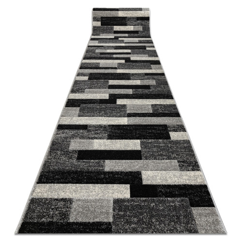 RUGSX - Tapis de couloir FEEL 5756 16811 RECTANGLES gris  100 cm 100x600 cm RUGSX  - Maison Gris