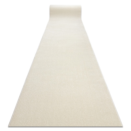 RUGSX - Tapis de couloir KARMEL plaine, une couleur blanc 100 cm 100x300 cm RUGSX  - Décoration