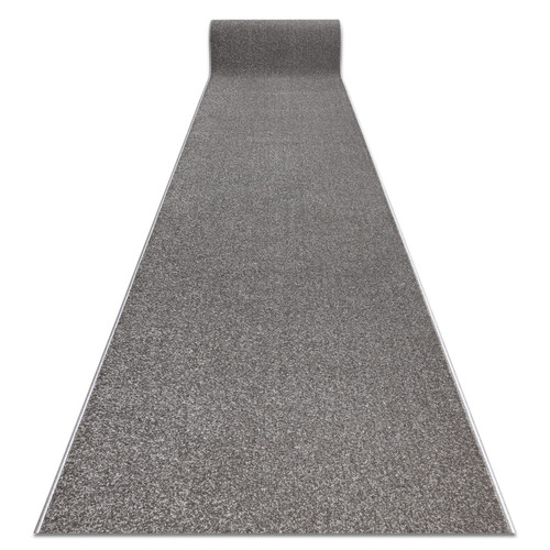 RUGSX - Tapis de couloir KARMEL plaine, une couleur gris 100 cm 100x760 cm RUGSX  - Tapis