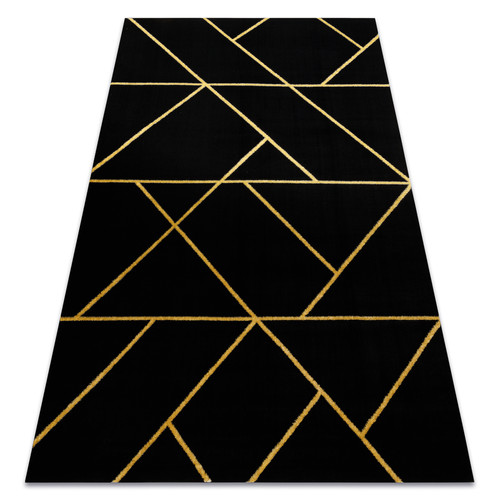RUGSX - Tapis EMERALD exclusif 1012 glamour, élégant géométrique noir   or 120x170 cm RUGSX - Idées Cadeaux : 50€ à 150€