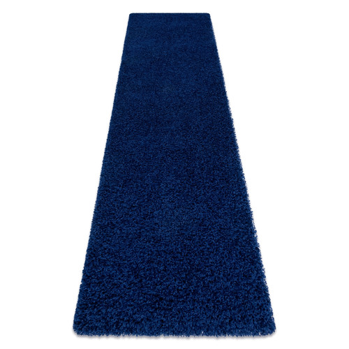 RUGSX - Tapis, le tapis de couloir SOFFI shaggy 5cm bleu foncé - pour la cuisine, l'antichambre, le couloir 70x300 cm RUGSX  - Tapis shaggy bleu