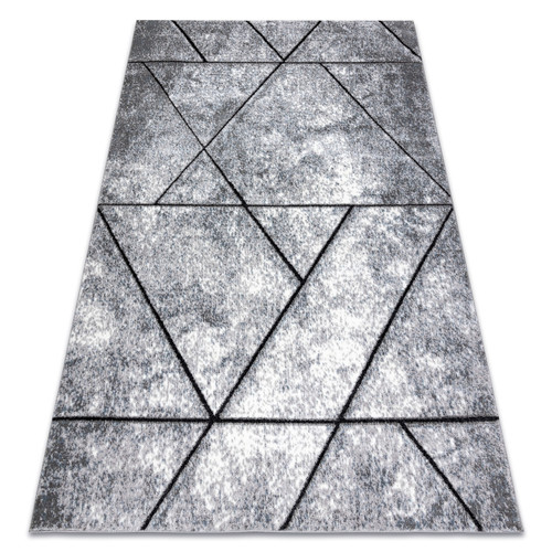 RUGSX - Tapis moderne COZY 8872 Wall, géométrique, triangles - Structural deux niveaux de molleton gris   bleu 240x330 cm RUGSX  - Tapis