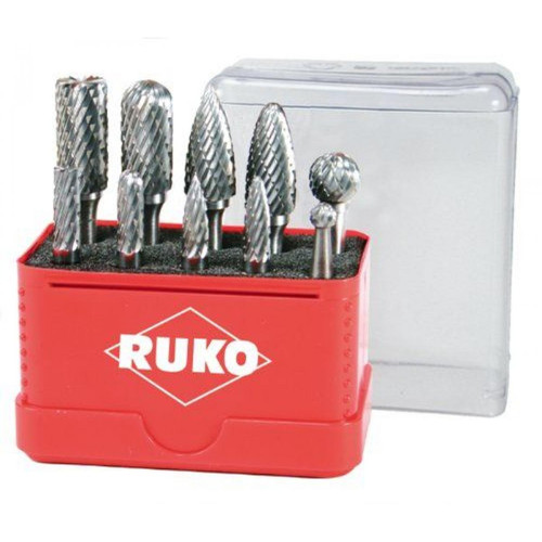 Ruko - Ruko - Terrax - 116002 - Assortiment de fraises limes - Set de 10 (Import Allemagne) - Accessoires mini-outillage