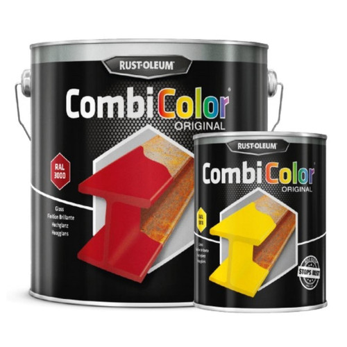 Rustoleum - Primaire de protection antirouille et finition CombiColor® Original jaune zinc RAL 1018 seau 2,5L - RUST-OLEUM - 7343.2.5 - Peinture intérieure & extérieure