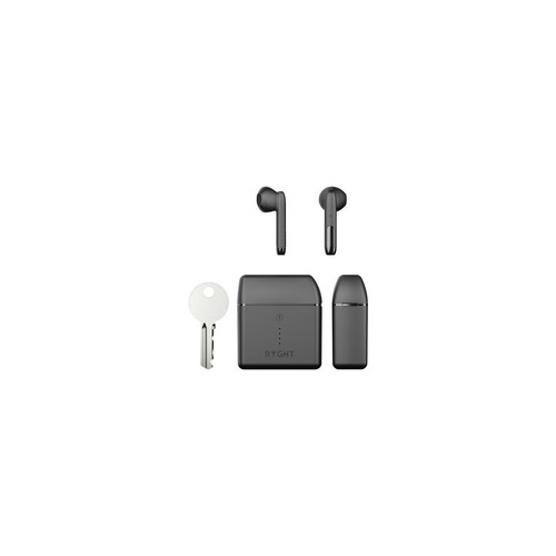 Ecouteurs intra-auriculaires RYGHT NEMESIS - Ecouteurs Sans fil Bluetooth avec boitier Semi-Intra True Wireless Earbuds pour "IPHONE 13 Pro" (NOIR)
