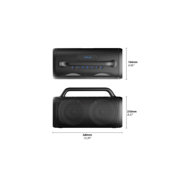 Autres accessoires smartphone RYGHT TOOGO XL - Enceinte portable Extérieur sans fil avec led RGB pour "IPHONE 14 Pro Max"