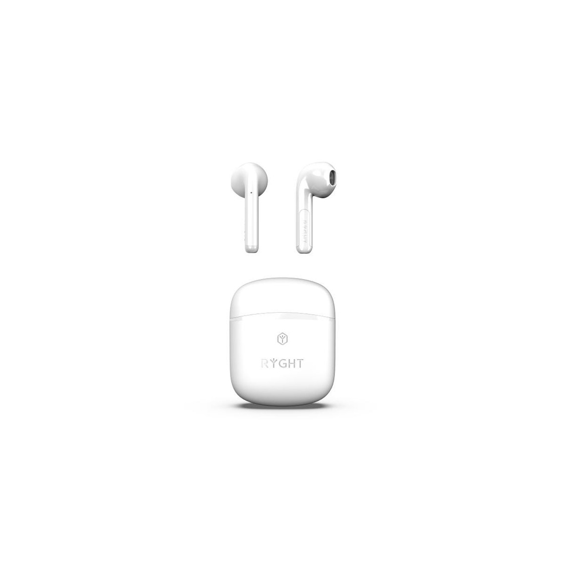 Ecouteurs intra-auriculaires Ryght RYGHT WAYS 2 - Ecouteurs sans fil bluetooth avec boitier True Wireless Earbuds pour "IPHONE 14 Pro" (BLANC)