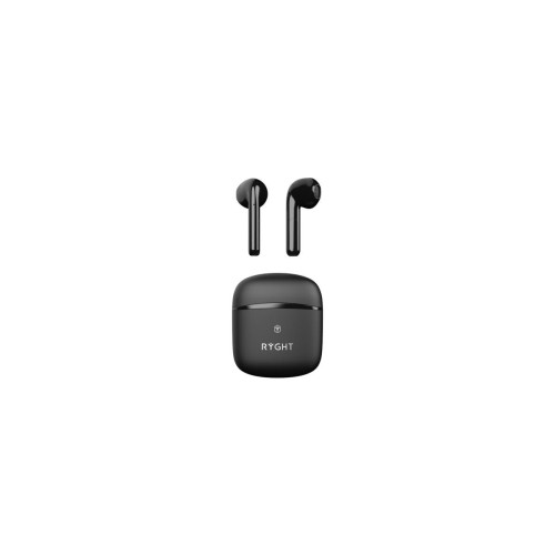 Ecouteurs intra-auriculaires Ryght RYGHT WAYS - Ecouteurs Sans fil Bluetooth avec boitier semi-intra True Wireless Earbuds pour "IPHONE 13 Pro" (NOIR)
