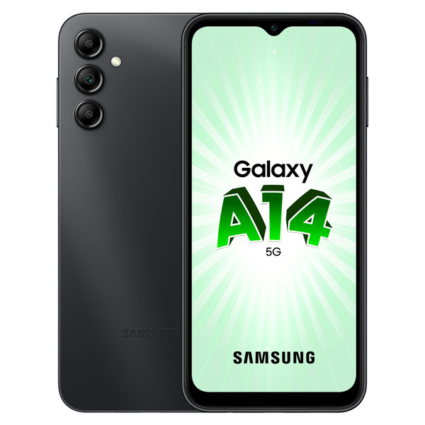 Smartphone Android Samsung Galaxy A14 - 5G - 4/128 Go - Graphite