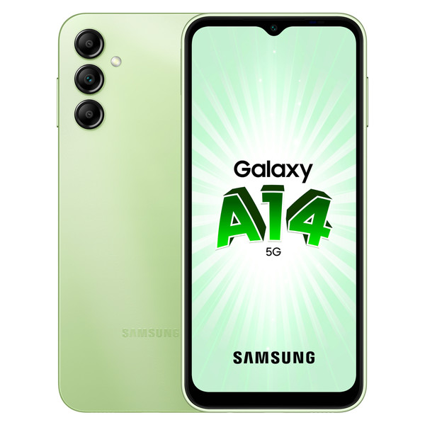 Smartphone Android Samsung Galaxy A14 - 5G - 4/128 Go - Lime