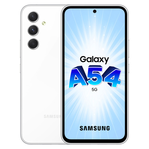 Samsung - Galaxy A54 - 5G - 8/128 Go - Blanc Samsung   - Samsung Galaxy A54 5G