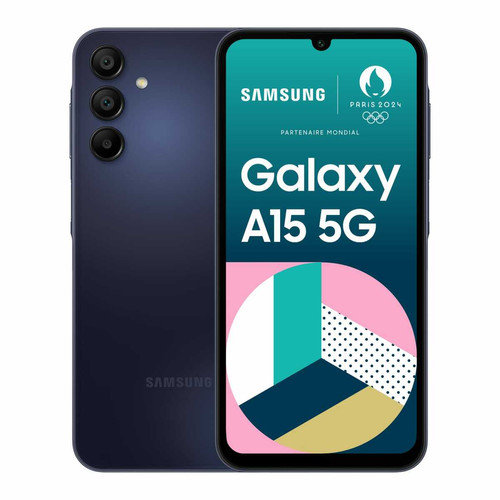Samsung - Galaxy A15 - 5G - 4/128 Go - Bleu nuit Samsung  - Smartphone 4g