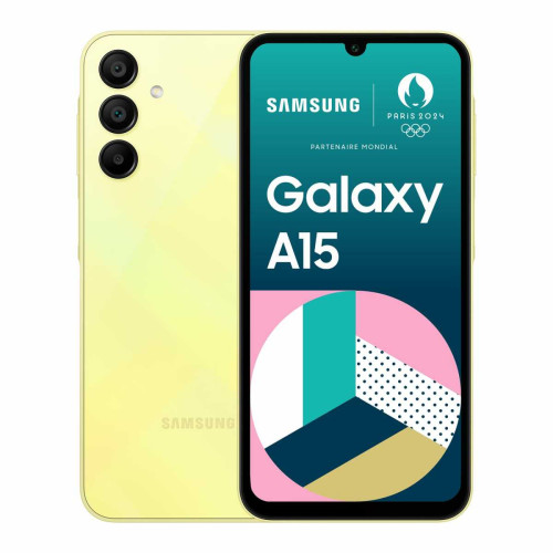 Samsung - Galaxy A15 - 4/128 Go - Lime Samsung  - Smartphone 4g