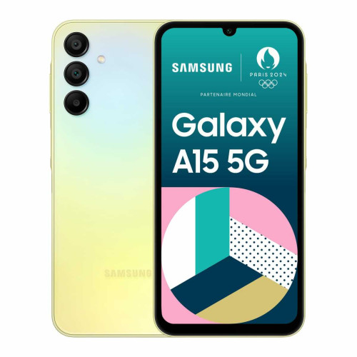 Samsung - Galaxy A15 - 5G - 4/128 Go - Lime Samsung  - Samsung Galaxy A Téléphonie