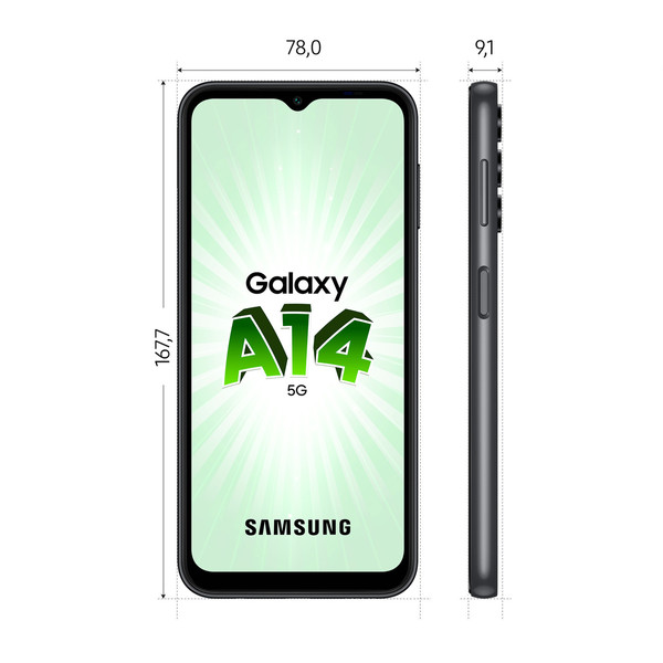 Samsung Galaxy A14 - 5G - 4/64 Go - Graphite