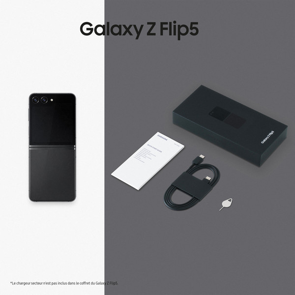 Smartphone Android Samsung Galaxy Z Flip5 - 8/256 Go - 5G - Graphite