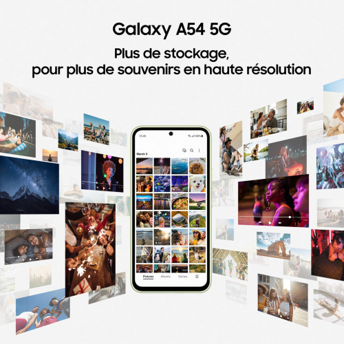 گوشی هوشمند اندروید Samsung Galaxy A54 - 5G - 8/128 Go - Lavande
