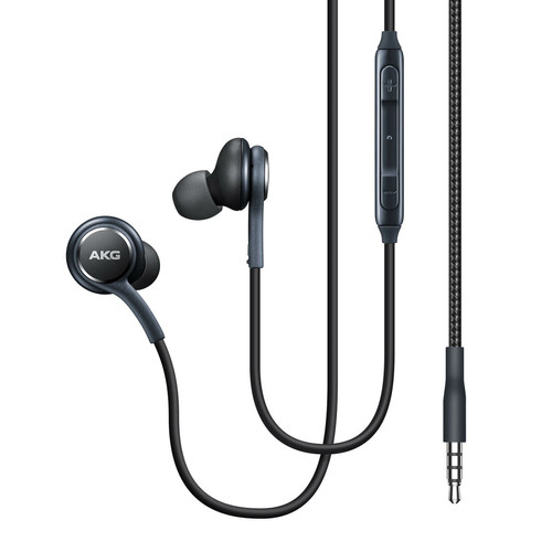 Ecouteurs intra-auriculaires Samsung Écouteurs Jack 3.5mm Son Équilibré Micro Télécommande d'Origine Samsung Noir