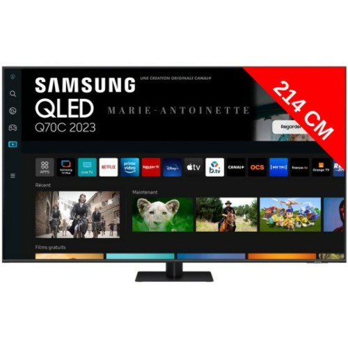 Samsung - TV QLED 4K 214 cm TQ85Q70C Samsung  - TV 66'' et plus Smart tv
