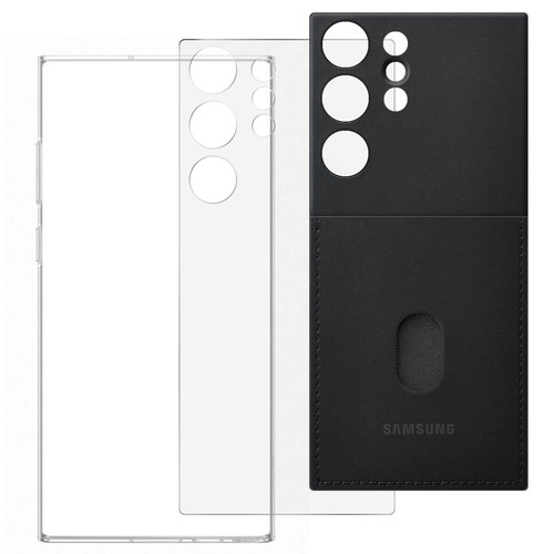 Samsung - Coque avec cadran renforcé pour Samsung Galaxy S23 Ultra 5G Noir Samsung  - Accessoires Samsung Galaxy Accessoires et consommables