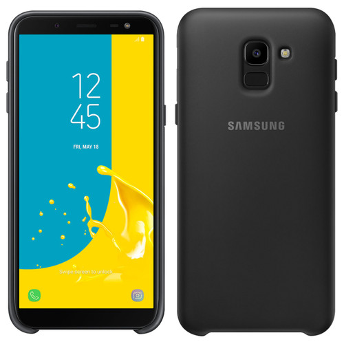 Coque, étui smartphone Samsung J6 Double protection Noir