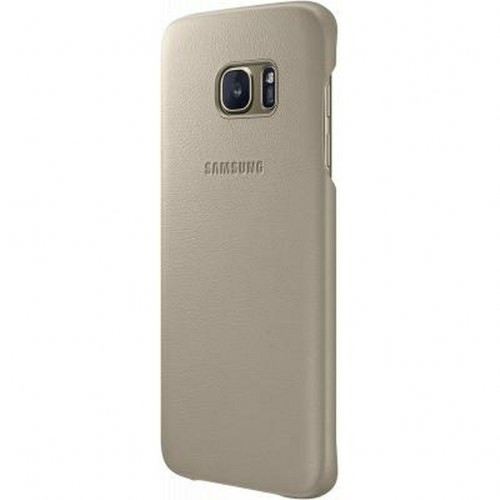 Samsung - Samsung Coque Rigide en Cuir Samsung EF-VLU pour Galaxy S7 Edge Beige Samsung  - Accessoires Samsung Galaxy S7 / S7 Edge Accessoires et consommables