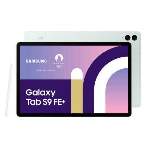 Samsung - Galaxy Tab S9 FE+ - 8/128Go - WiFi - Light Green - S Pen inclus Samsung  - Tablette tactile